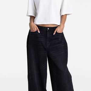 KBB by KAHLANA Women's Low-Rise Wide Leg 'The Rachel Jean' - Black